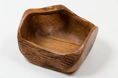 Hand-Carved Olive Wood Bowl by Jean Paul Bain, Vallauris, France, circa 1970
