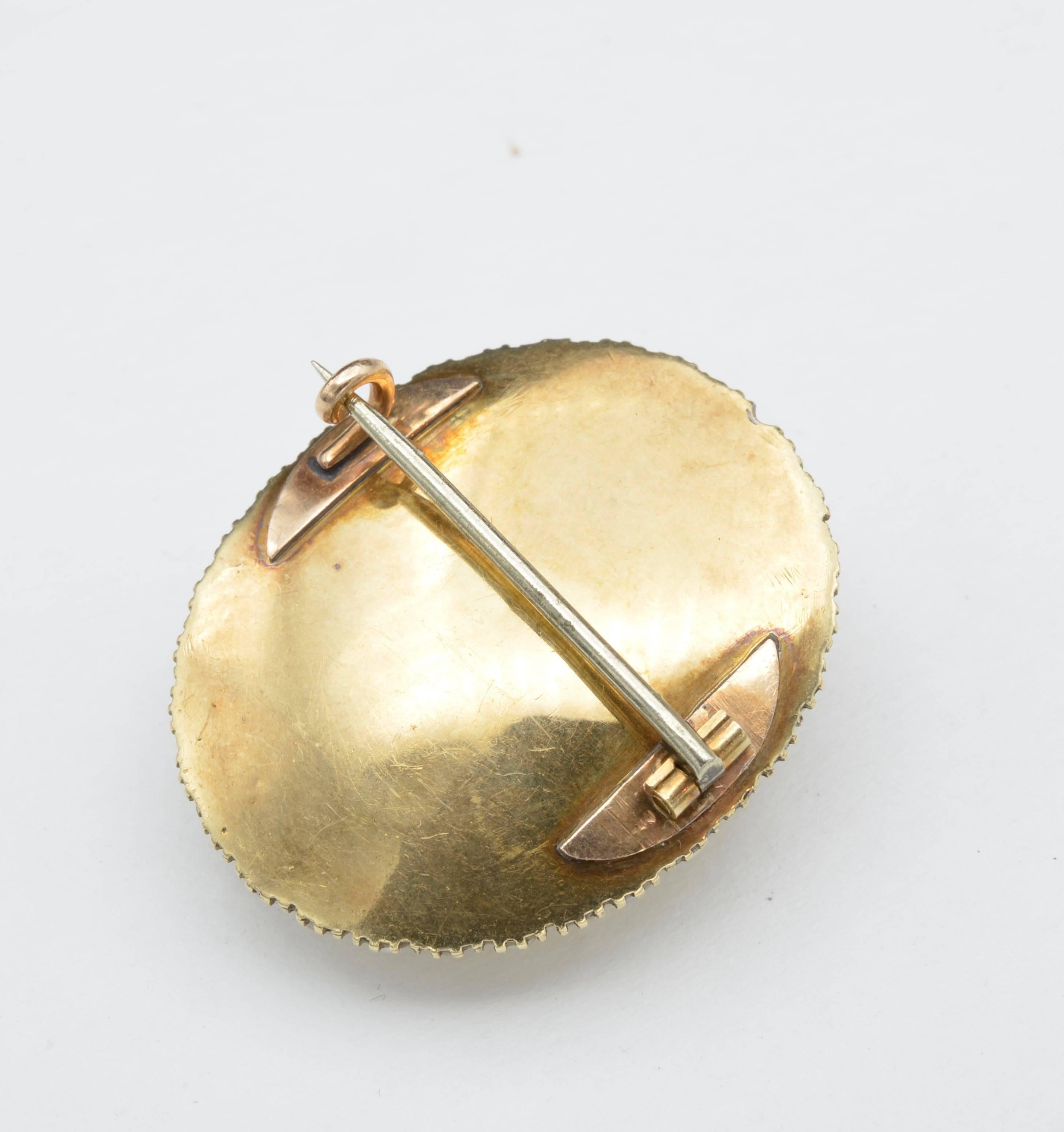 cameo brooch with pearls