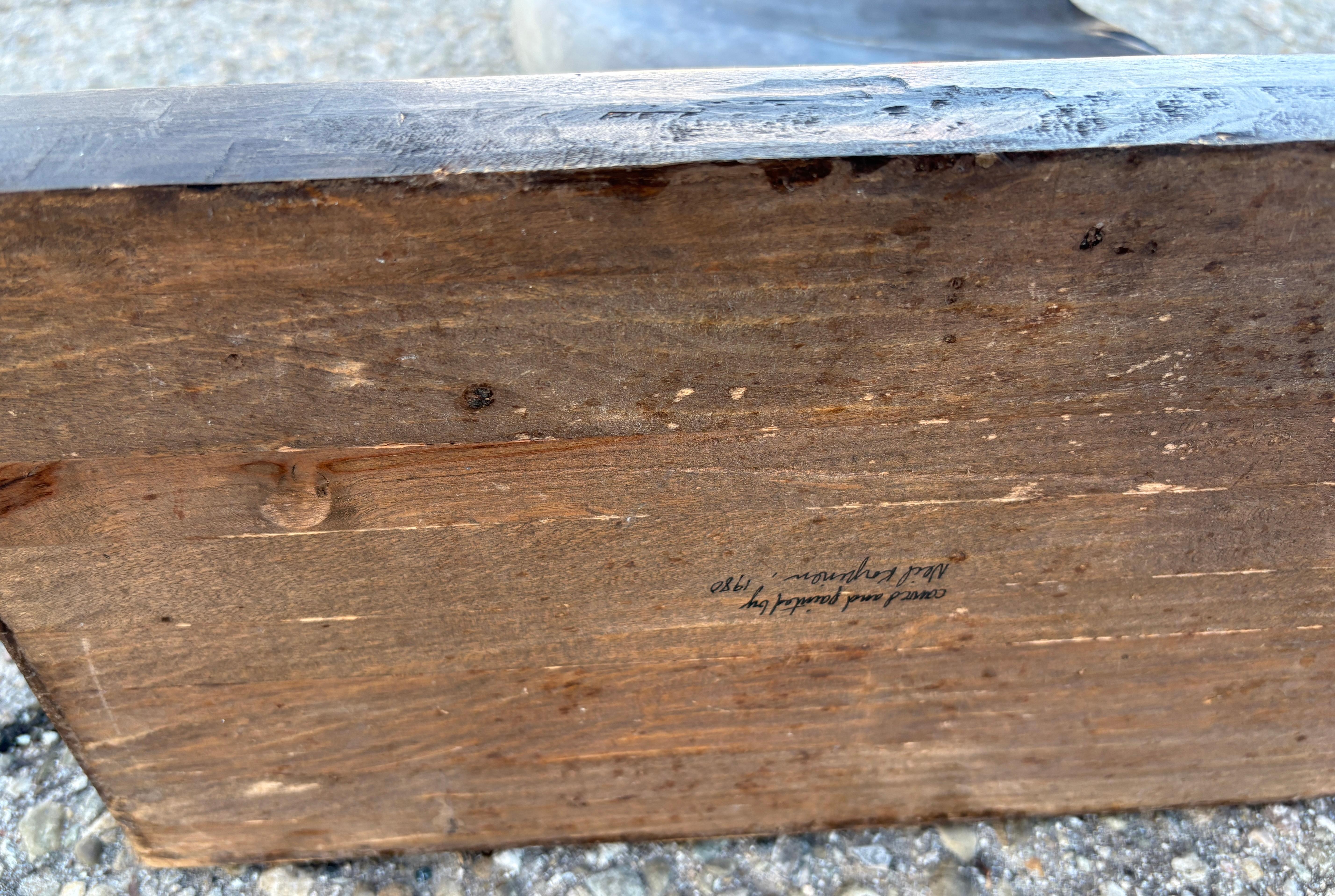 Handgeschnitzte & bemalte große kanadische Gänse - Paar (Holz) im Angebot