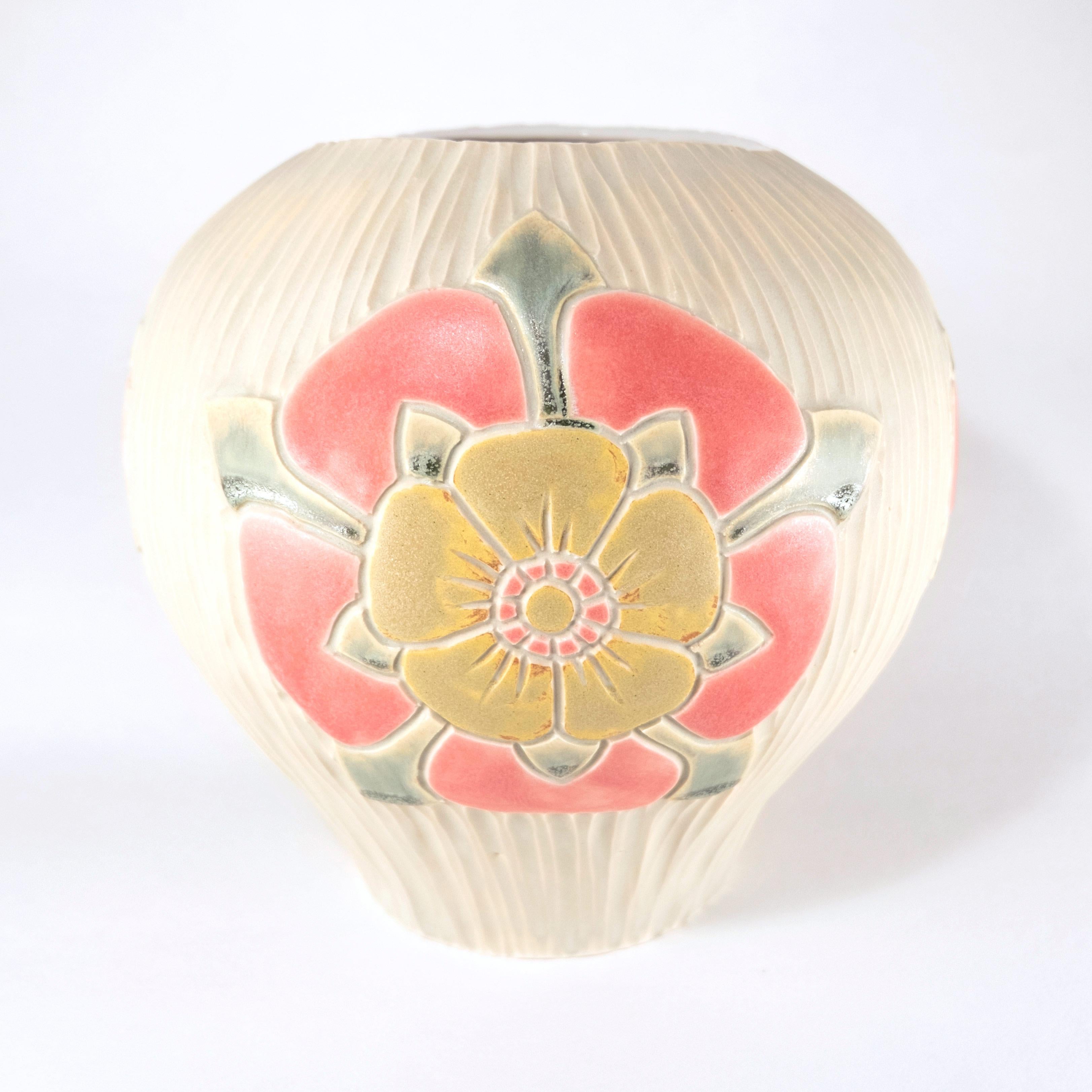 American Hand Carved Porcelain 