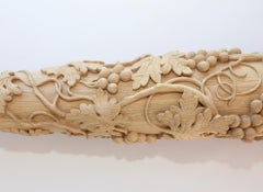 Staircase "Vine". Hand Carved Post for Stairs from Wood