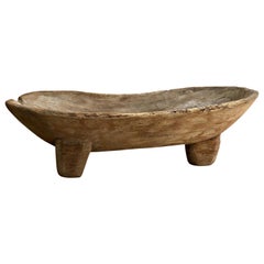 Hand Carved Primitive Mesquite Trough from Mexico 