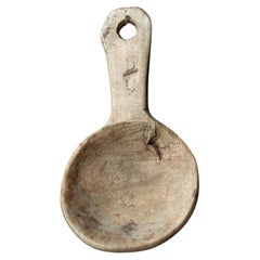 Hand-Carved Primitive Spoon, 20th Century