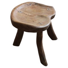 Hand Carved Rustic Stool
