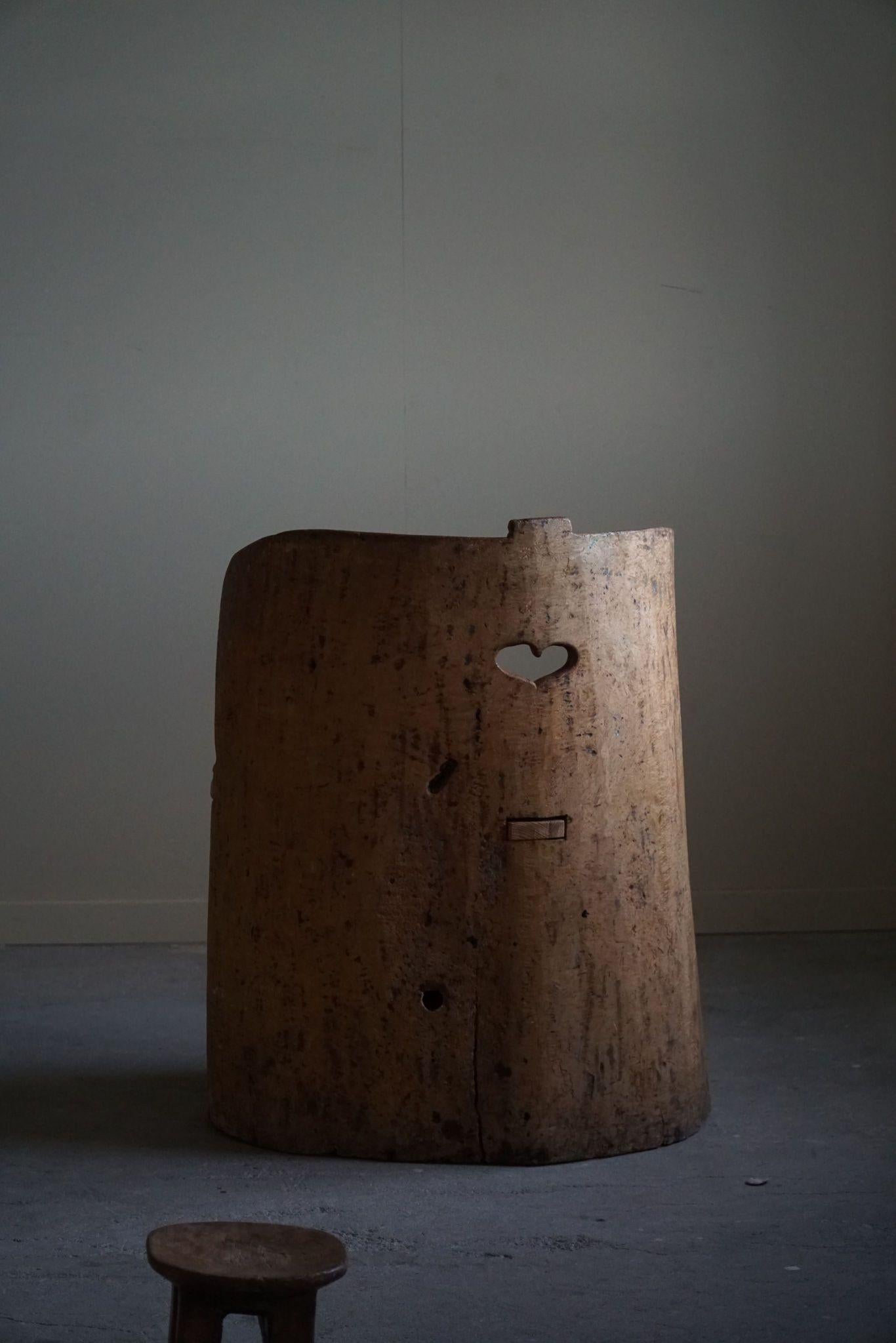 Sedia rustica intagliata a mano in betulla, moderna svedese, Wabi Sabi, anni '20 in vendita 6