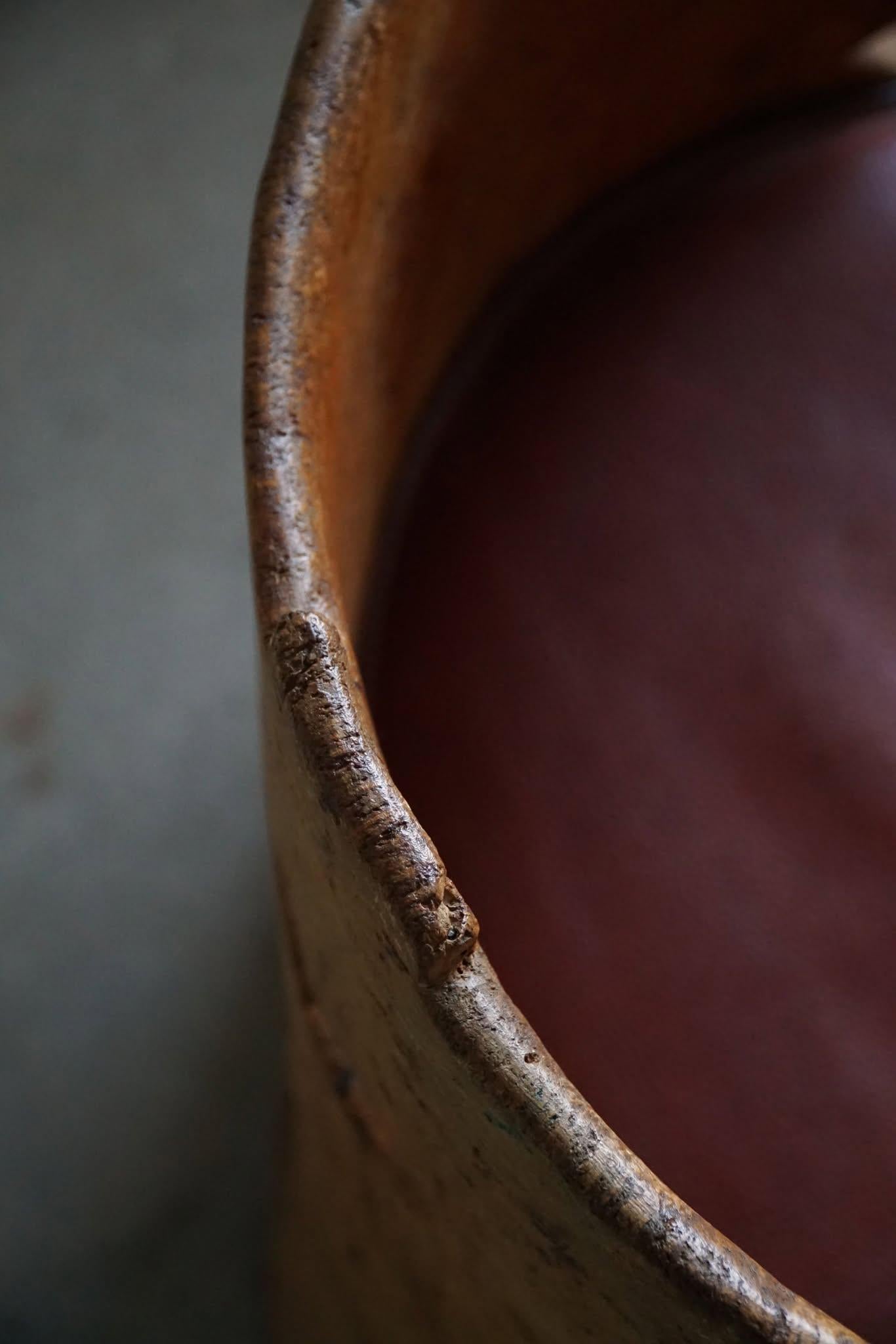 Sedia rustica intagliata a mano in betulla, moderna svedese, Wabi Sabi, anni '20 in vendita 8