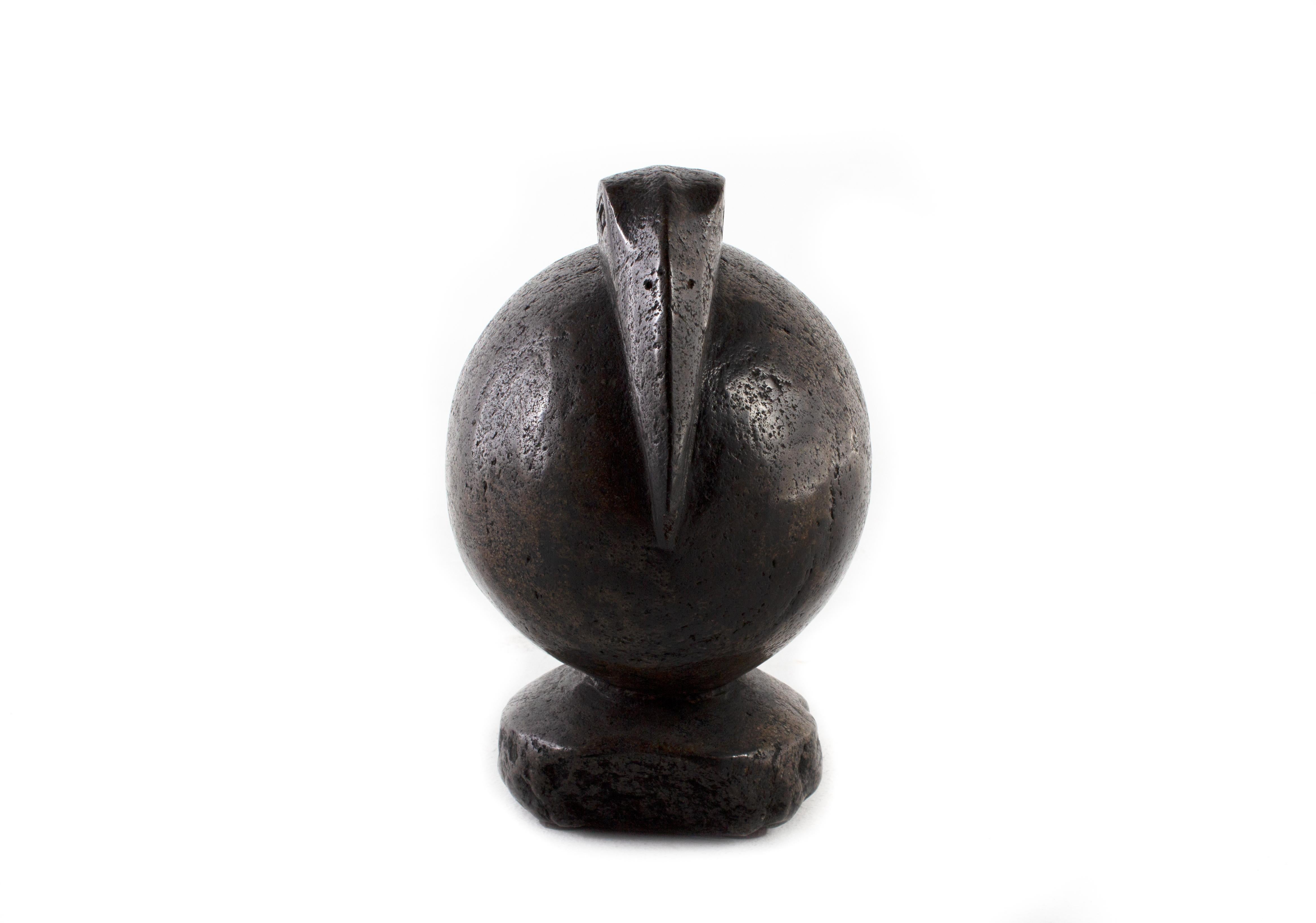 Hand carved provincial soap stone South Asia water bird.