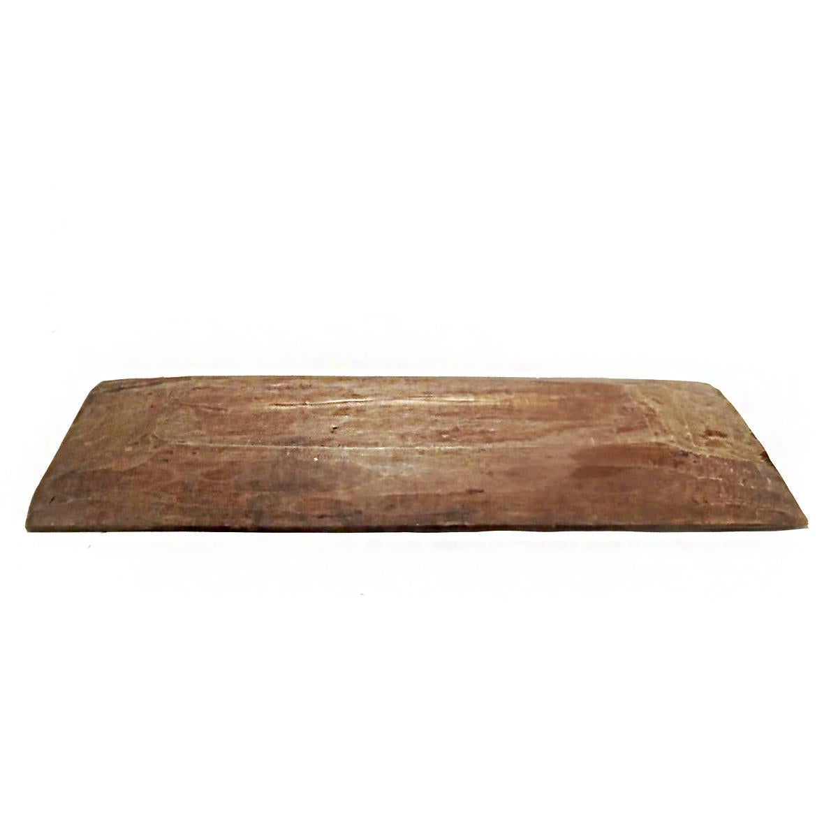 Hand-Carved Rectangular Wood Tray from Indonesia, Contemporary For Sale 7