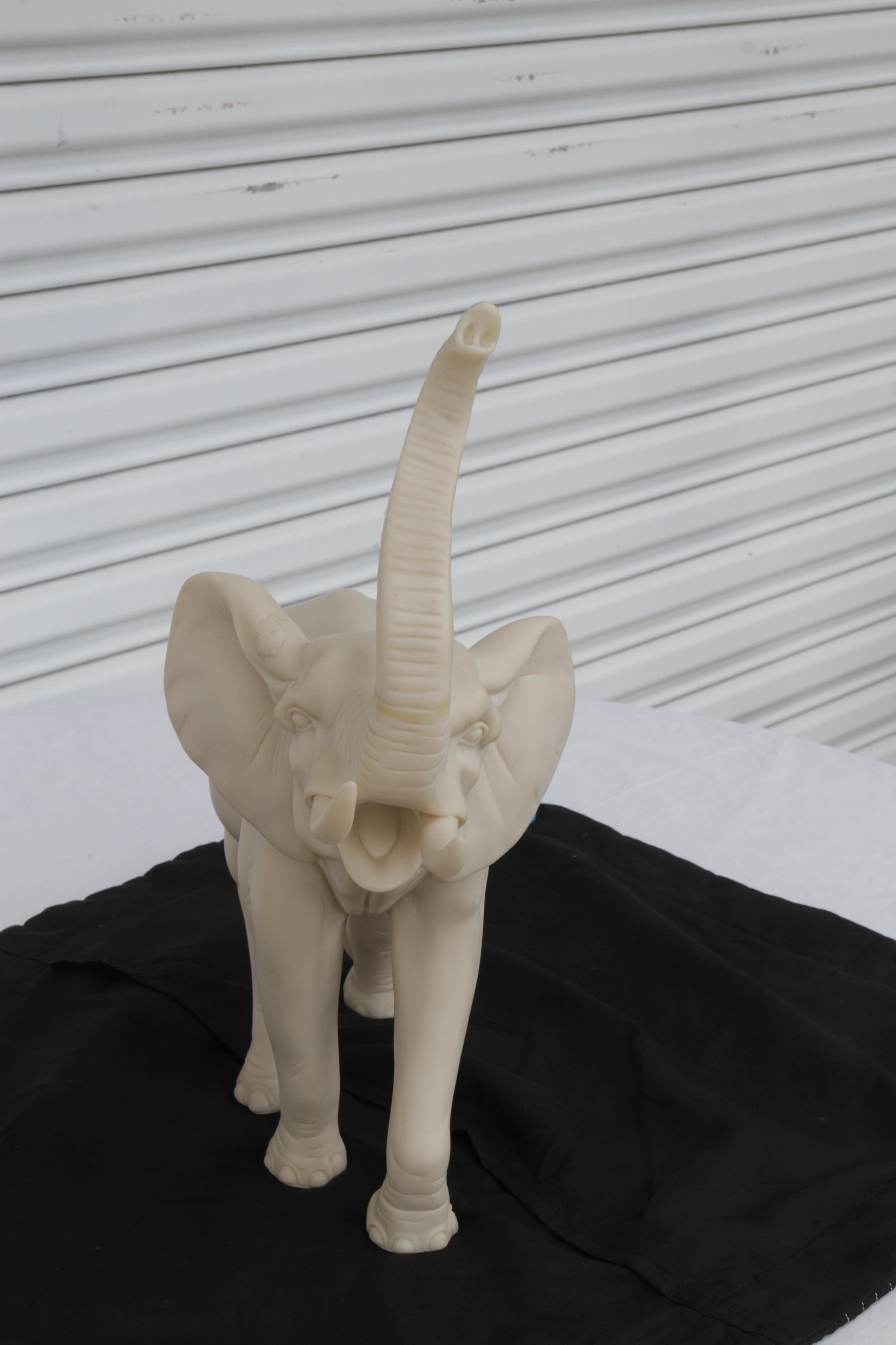 Cast Resin Good Luck Trunk Elephant For Sale 3