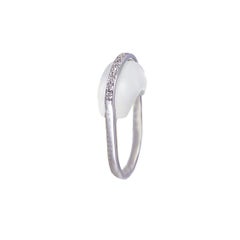 MAIKO NAGAYAMA Diamonds and Rock Crystal 18K White Gold Contemporary Ring