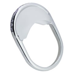 MAIKO NAGAYAMA Diamonds and Rock Crystal 18K White Gold Contemporary Ring