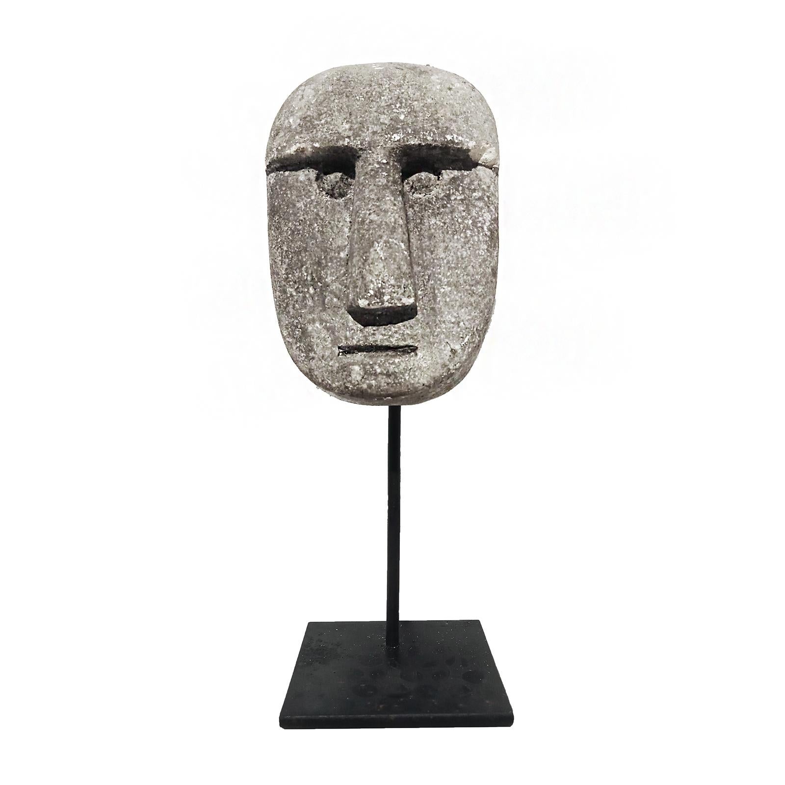 Hand-Carved Rock Face Sculptures from Indonesia 1