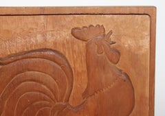 Hand Carved Rooster Plaque