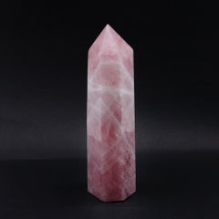Hand Carved Rose Quartz Point