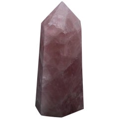 Hand Carved Rose Quartz Point