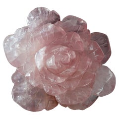 Rosa de Cuarzo Rosa Tallada a Mano de Madagascar II
