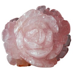 Rosa de Cuarzo Rosa Tallada a Mano de Madagascar IV