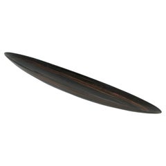 Vintage Hand carved Rosewood canoe shape dish