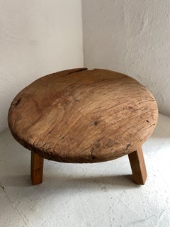 Hand Carved Round Table from Central Yucatan, Mexico, circa 1970's