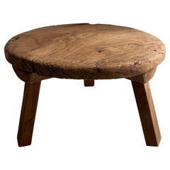 Hand Carved Round Table from Central Yucatan, Mexico, circa 1970's