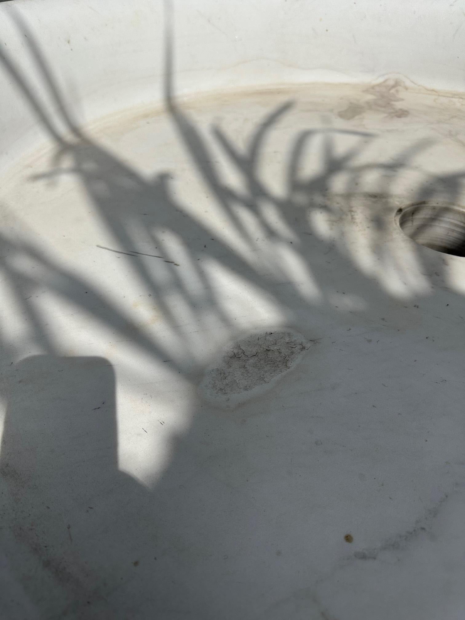 Hand Carved Round White Marble Shower Tub Basin Antique Water Center Fountain CA For Sale 10