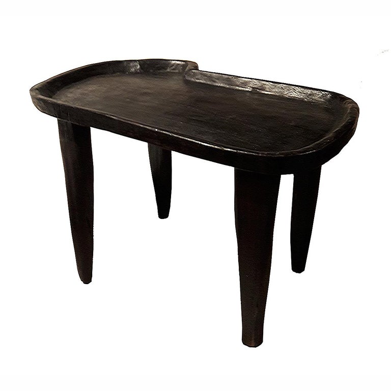 Hand Carved Rustic Side Table from Ethiopia at 1stDibs