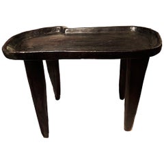 Hand Carved Rustic Side Table from Ethiopia
