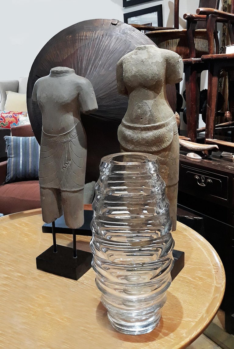 Hand Carved Sandstone Thai Sculpture at 1stDibs