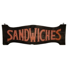 Hand Carved Sandwich Sign