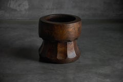 Hand-Carved Sculptural Usu Mortar, Japan, Early 20th Century
