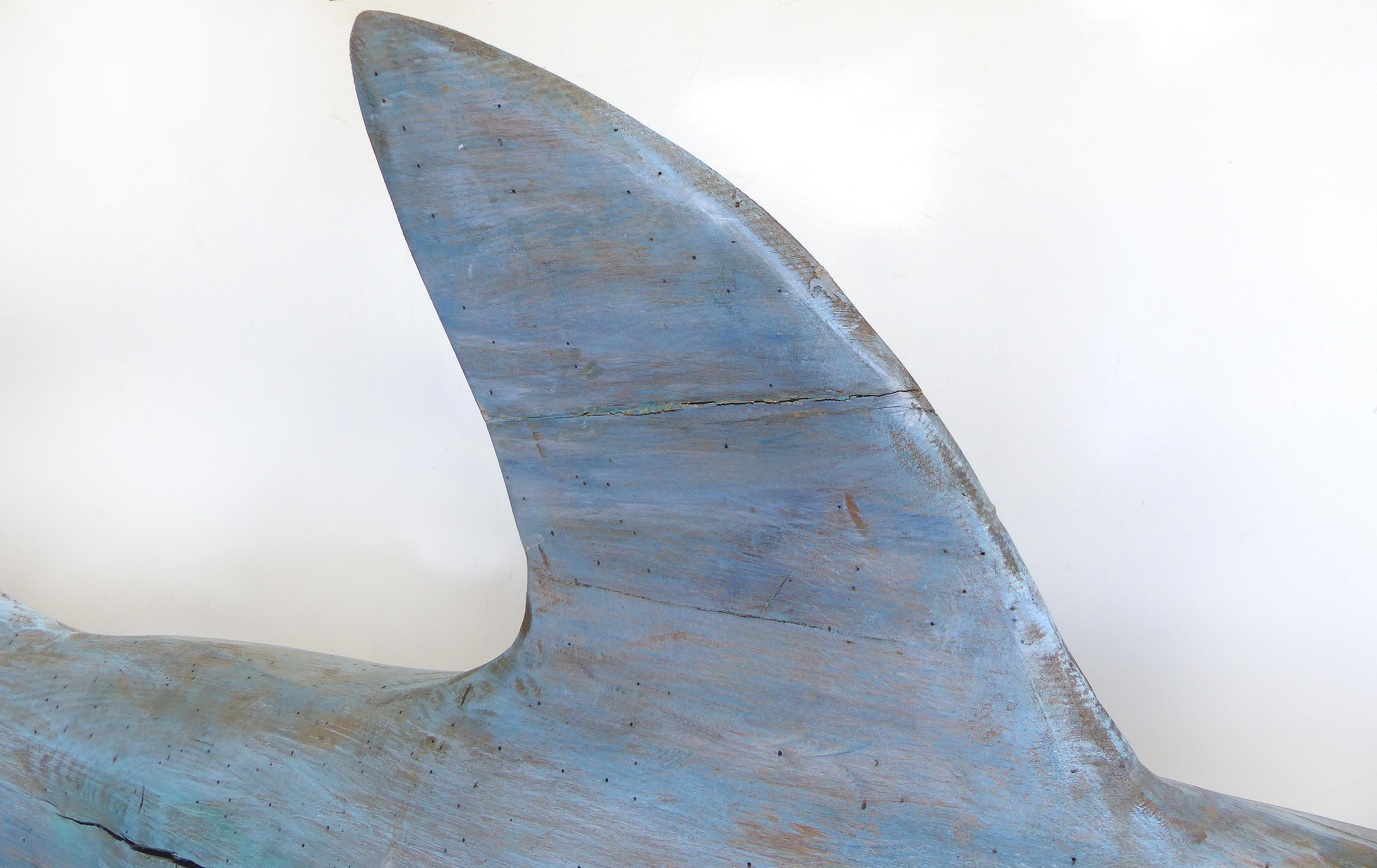 Davis Murphy Hand Carved Sculpture of a Hammerhead Shark, 2018 In Good Condition In Miami, FL