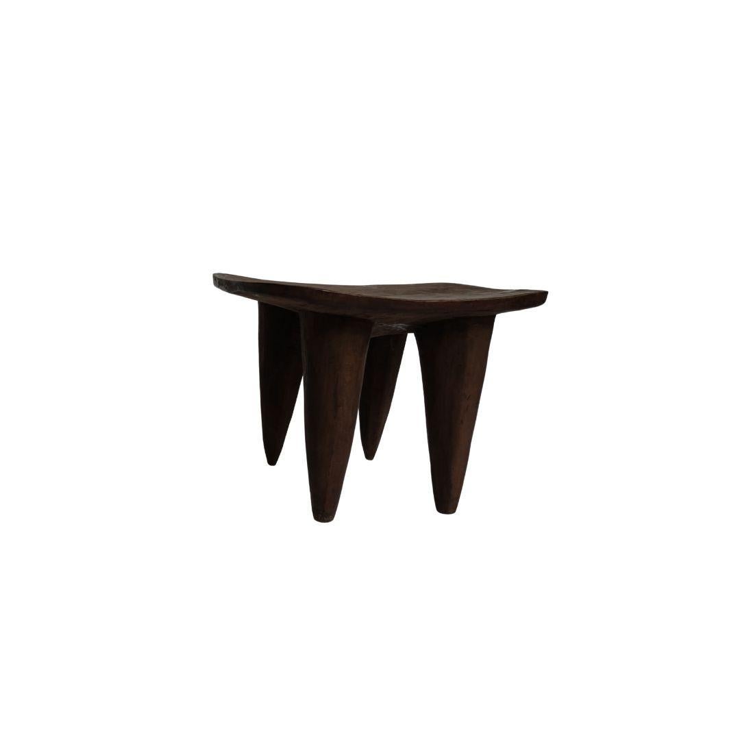 African Hand-carved Senufo Stool Side Table For Sale