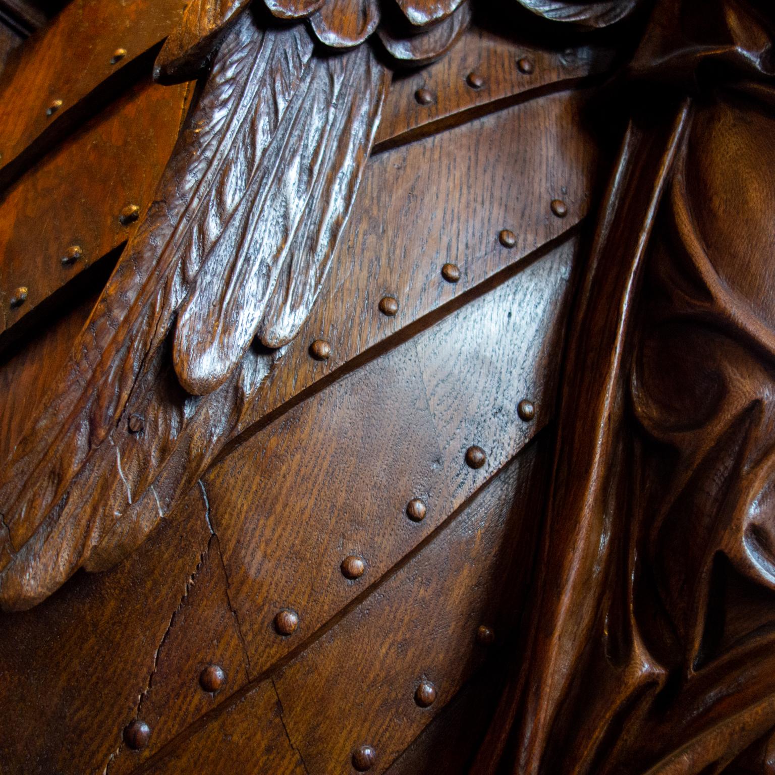 Hand Carved Skippers Pulpit Statue, 1850 Normandy 9