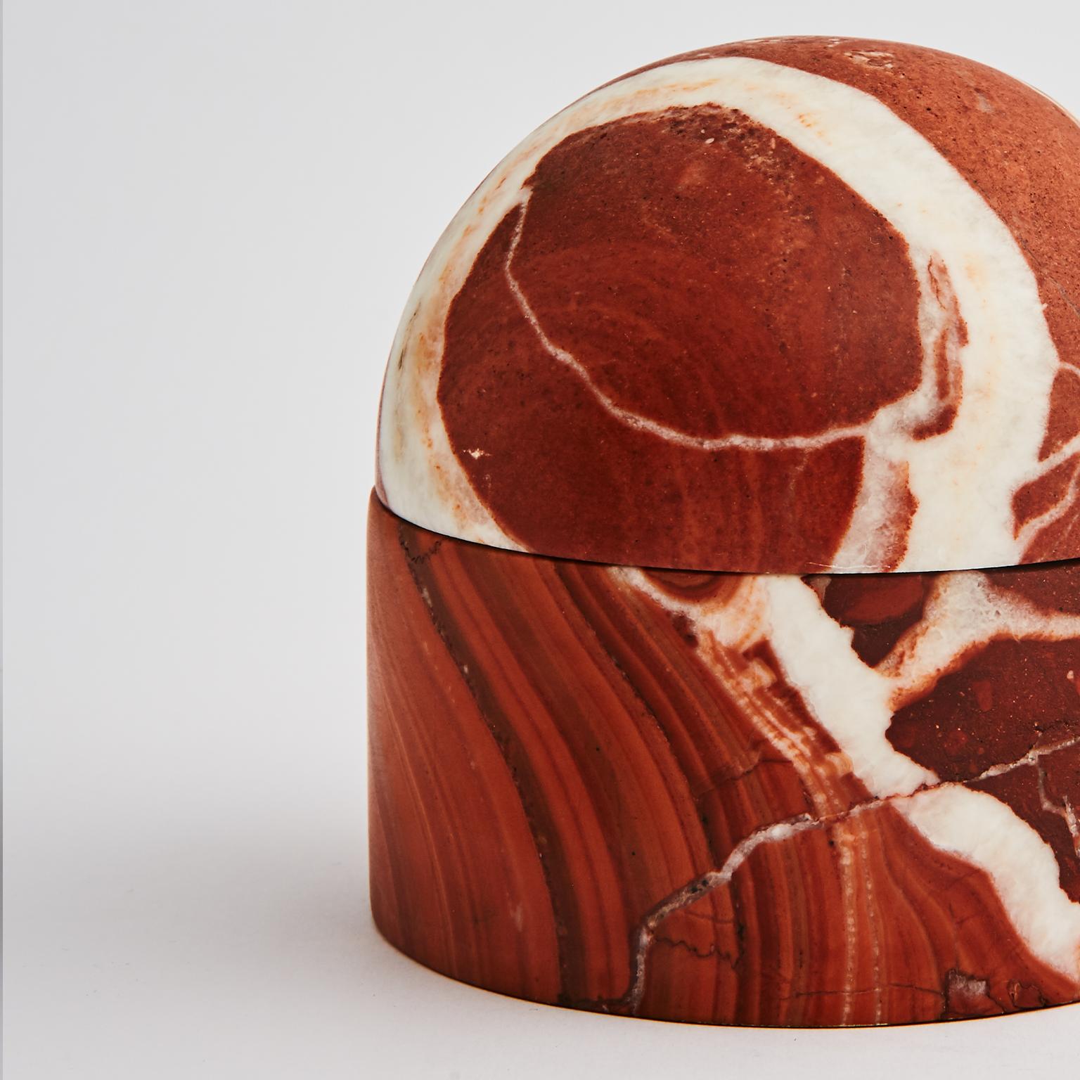 Unknown Hand Carved Small Marble Beehive by Greg Natale