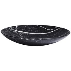Hand Carved Small Marble Niemeyer Bowl by Greg Natale 