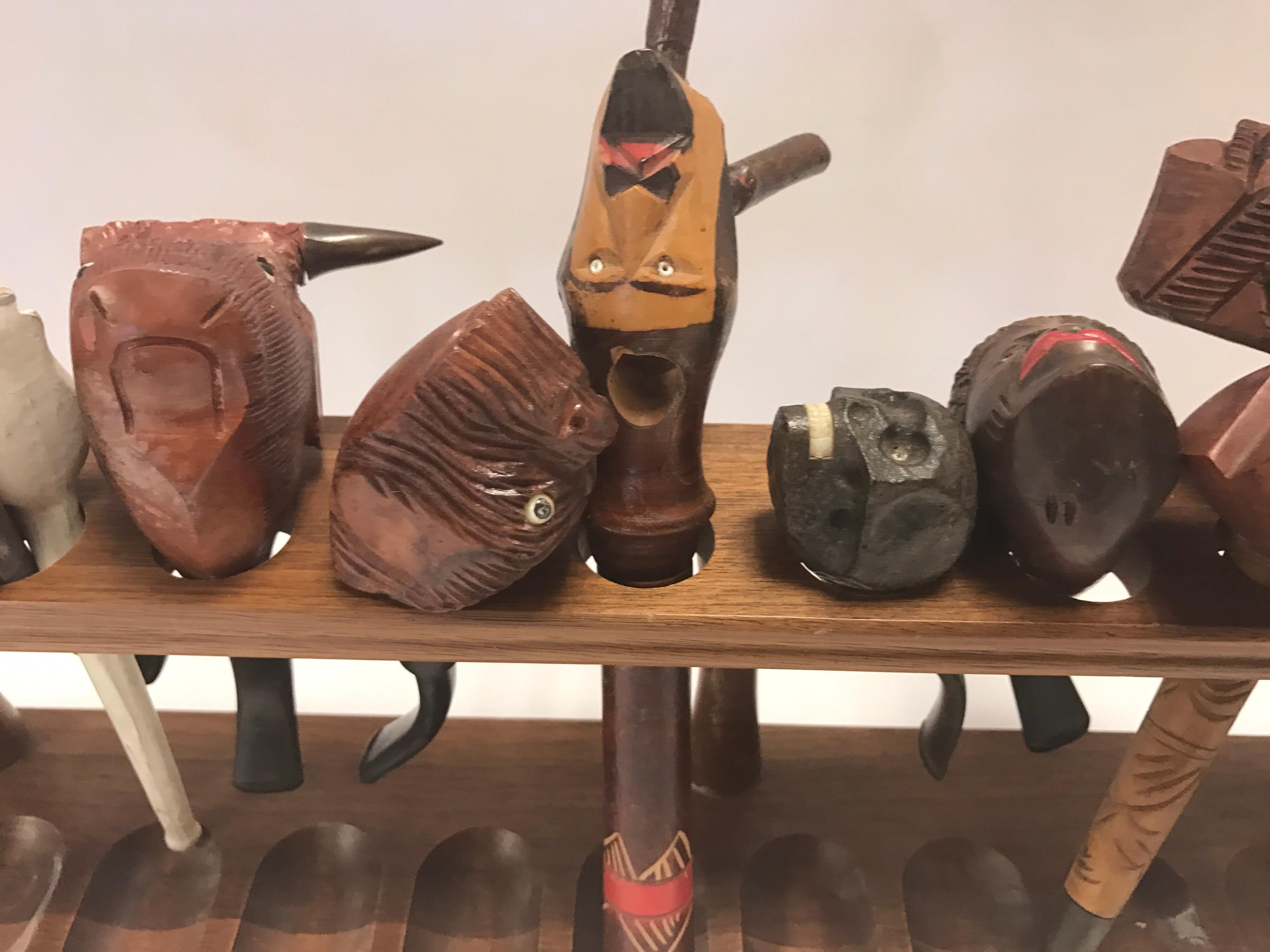 hand carved pipes