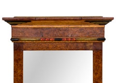 Hand-Carved Spanish Colonial Style Framed Mirror by Michael Blatnik, Burl Wood