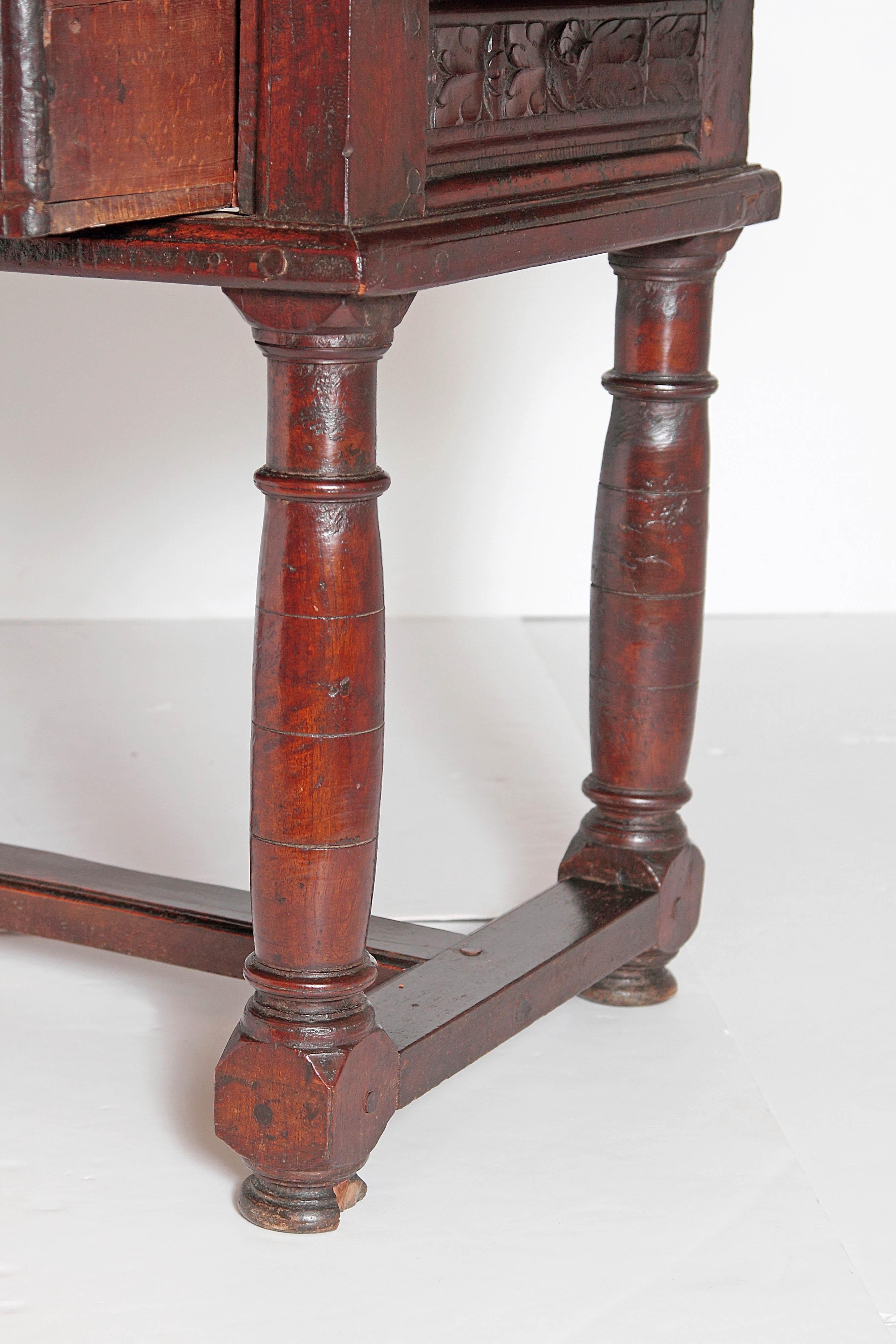 Hand Carved Spanish Walnut Table 4