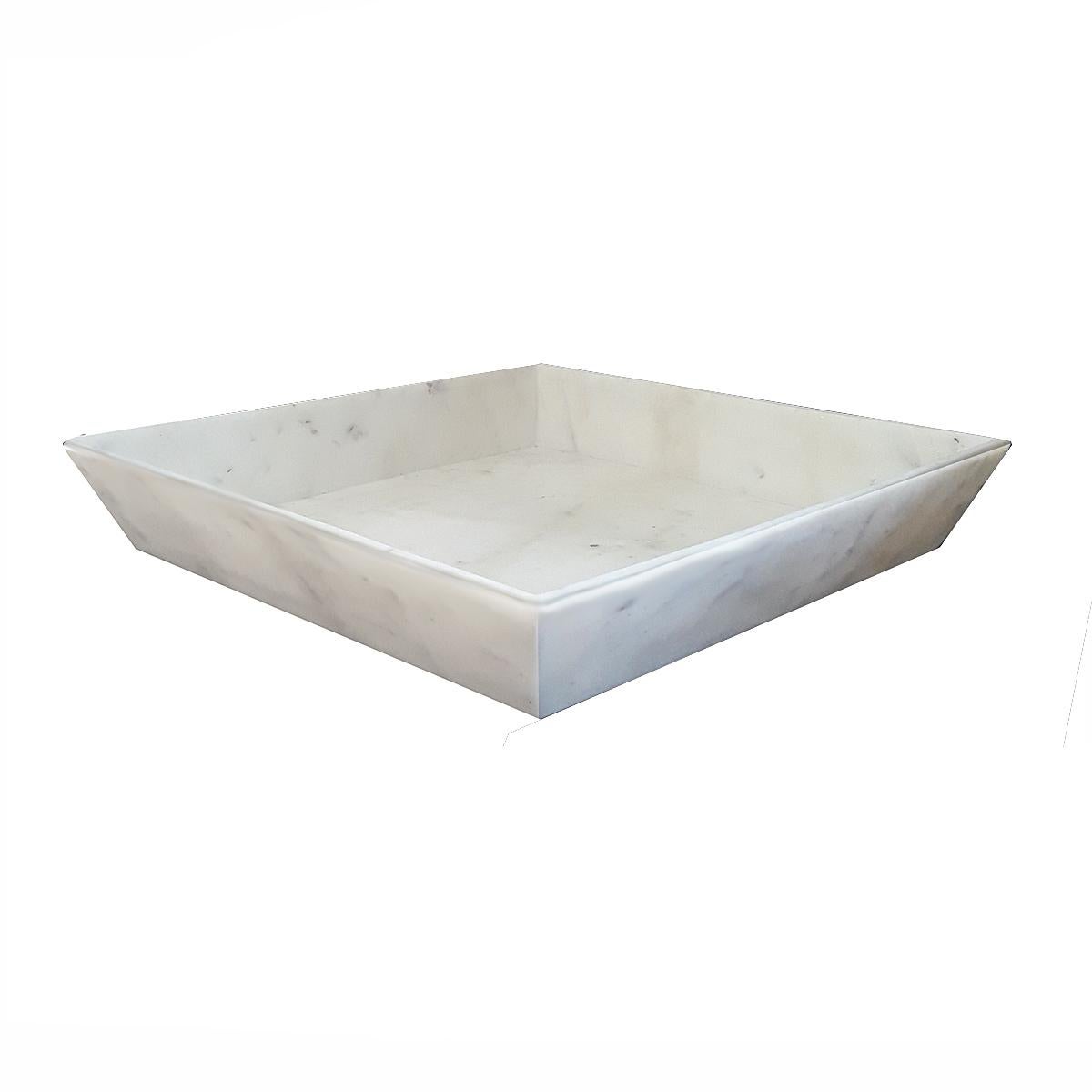 marble tray square