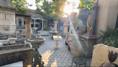 Hand Carved Stone Antique Garden Outdoor Indoor Side Center Coffee Farm Table CA