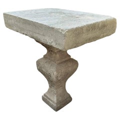 Hand Carved Stone Antique Garden Outdoor Indoor Side Center Coffee Farm Table CA