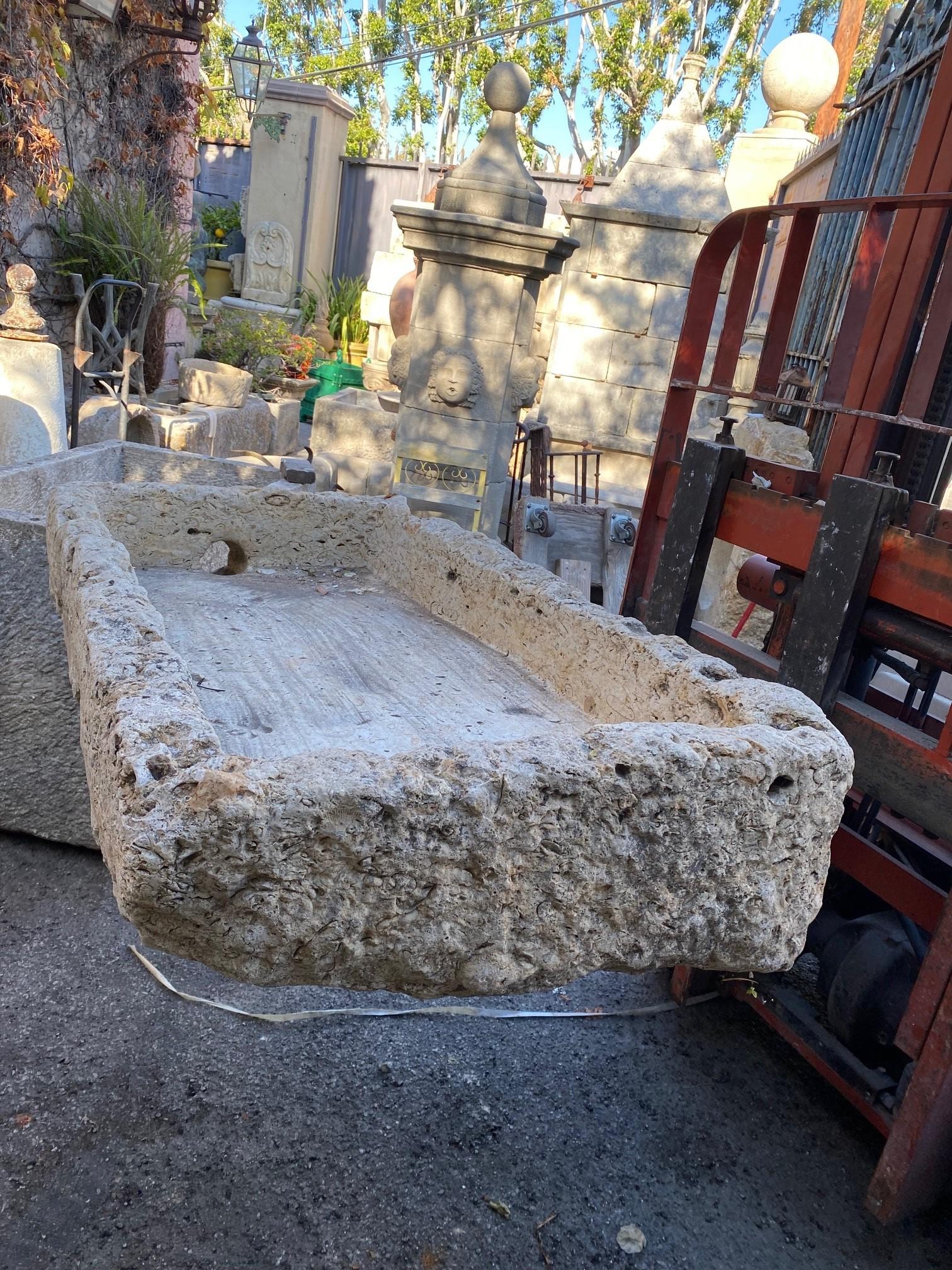 Hand Carved Stone Container Farm Sink Planter Trough Antiques Basin Herb Garden 6