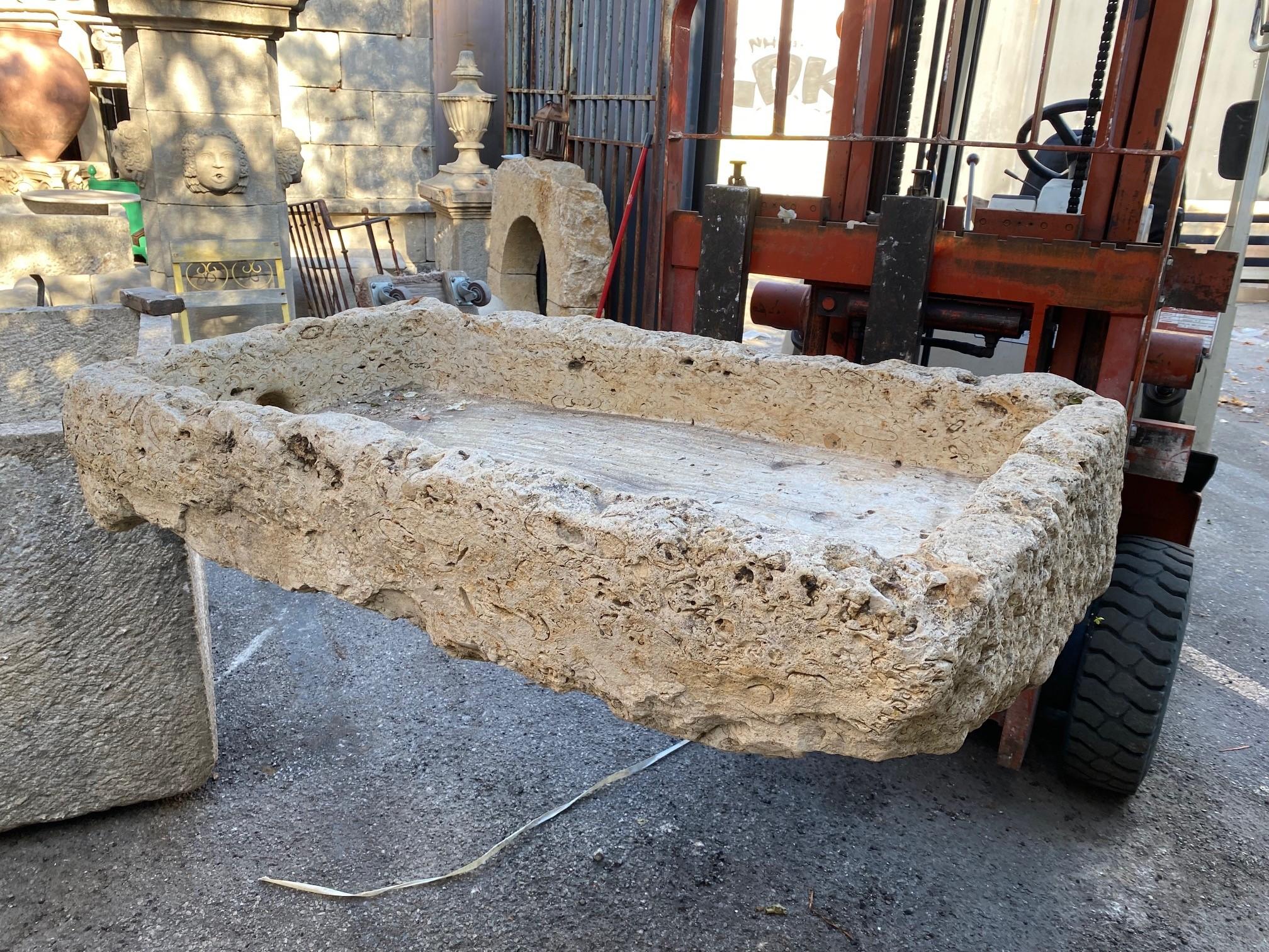 Hand Carved Stone Container Farm Sink Planter Trough Antiques Basin Herb Garden 1