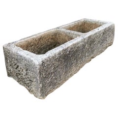 Hand Carved Stone Container Fountain Basin Trough Planter Sink Antiques LA CA