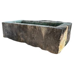 Hand Carved Stone Container Fountain Basin Tub Planter Firepit Trough Antique LA