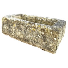 Hand Carved Stone Container Fountain Basin Tub Planter Firepit Trough Antique LA