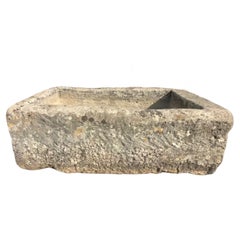 Hand Carved Stone Container Fountain Basin Tub Planter Firepit Trough Antique LA