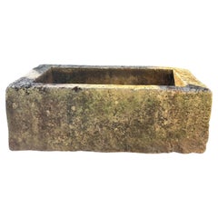 Hand Carved Stone Container Fountain Basin Tub Planter Firepit Trough Antique LA