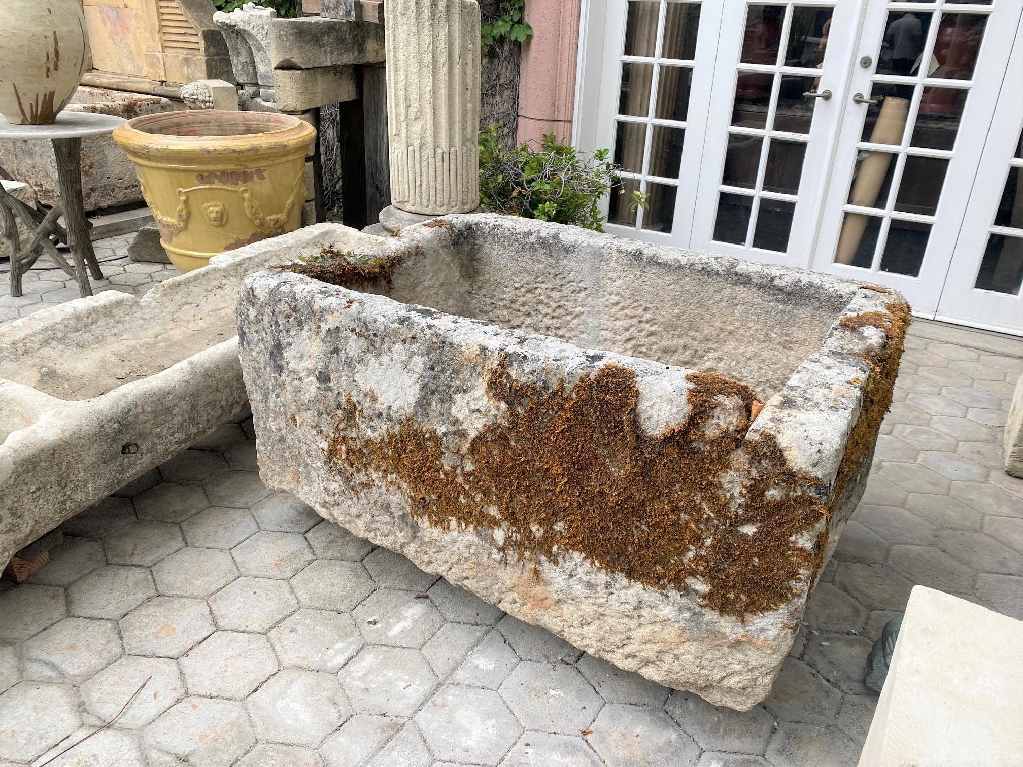 antique stone trough