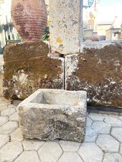 Hand Carved Stone Container Jardinière Trough Basin Planter Antique Farm Sink LA